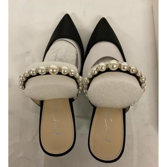 NEW Betsey Johnson Womens Evey Mesh Pointed Toe Pumps sz 9.5 black - Picture 3 of 5